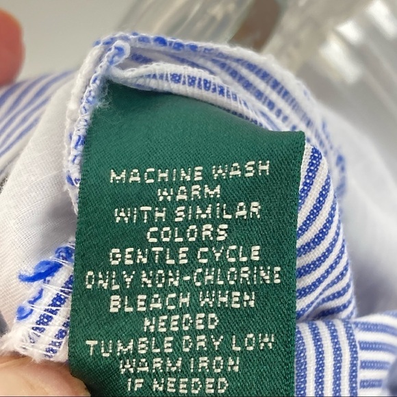 LRL Ralph Lauren Pinstriped Bermuda Shorts Size 8 - Picture 14 of 14